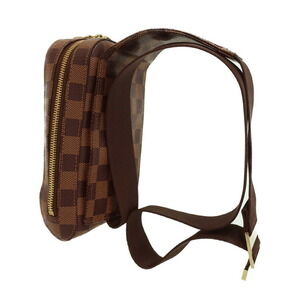Louis Vuitton Ebene Damier Crossbody Geronimos Brown Bag Body